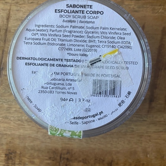 Essencias De Portugal Set of 7 Eucalyptus Massage Soap with Grapeseed NEW Sealed - Picture 3 of 4